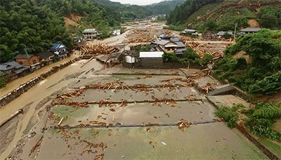 赤谷川の被災状況写真