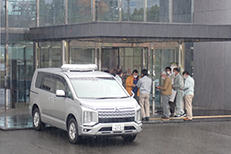 大規模崩壊地の復旧工事パネル